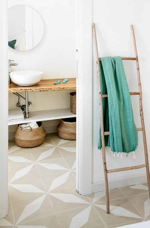 Bathroom cement tiles for designer projects